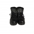 Ankle Length Black Boot With Toe Art #Dmshalf