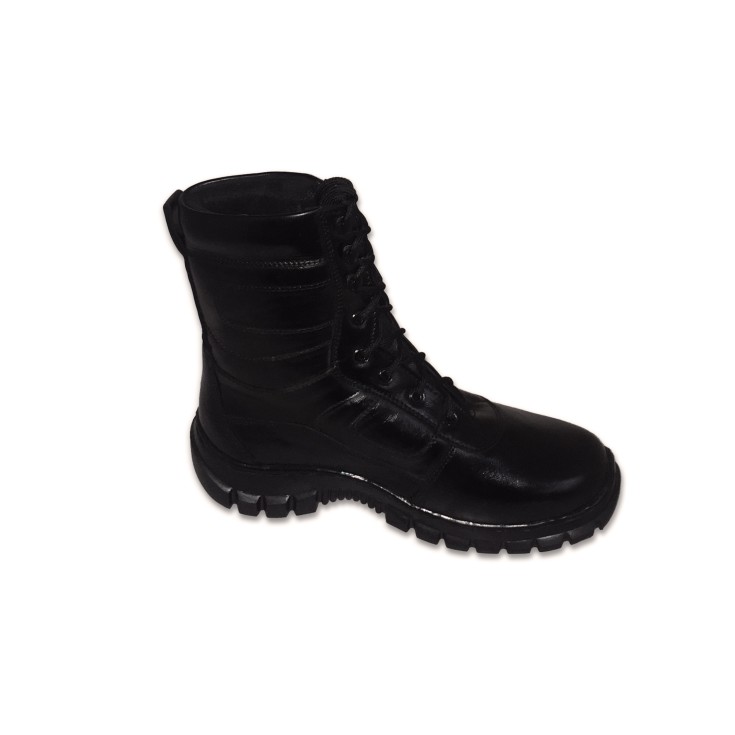 Long Leather Black Army Full Boot With Toe # 520