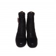 Long Leather Black Army Full Boot With Toe # 540