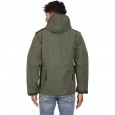 Olive Green 12 Chain 10 Pockets Fleece Lining Water Proof / Wind Proof Jacket