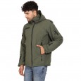 Olive Green 12 Chain 10 Pockets Fleece Lining Water Proof / Wind Proof Jacket