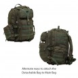 Militia 45L Military Green Backpack with Waist Pouch