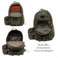 Militia 45L Military Green Backpack with Waist Pouch