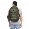 Militia 45L Military Green Backpack with Waist Pouch