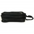Militia Black Leatherite Shaving Kit Pouch
