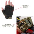 Camouflage Print Half Finger Hand Gloves