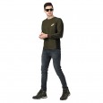 Militia Printed Men Round Neck OLIVE GREEN DRIFIT T SHIRT