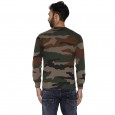 Militia Military Camouflage Men Round Neck Indian Army Printed full sleeves Muliticolor T Shirt