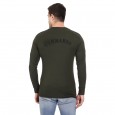 Militia Solid Men Round Neck Green T-Shirt
