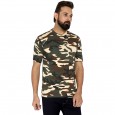 Militia Military Camouflage Men Round Neck SSB Pure Cotton  Multicolor T Shirt