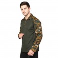Militia Men's Camouflage Full Sleeves URI Pattern Jali Cobra T-Shirt