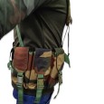 Camouflage Outdoor Tactical Chest / Shoulder Harness Rig Adjustable Padded Modular Military Vest Mag Pouch Magazine Holder Ammunition Pouch