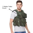 Tactical Vest Molle Bullet Proof Plate Carrier Vest With Ammunition pouches / Harness