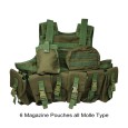 Tactical Vest Molle Bullet Proof Plate Carrier Vest With Ammunition pouches / Harness