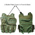 Tactical Vest Molle Bullet Proof Plate Carrier Vest With Ammunition pouches / Harness