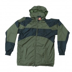 Olive Green Black Army Windcheater