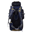 Adventure Trekking Bag Rucksack 80 litres for hiking travelling camping with rain cover(blue-black)